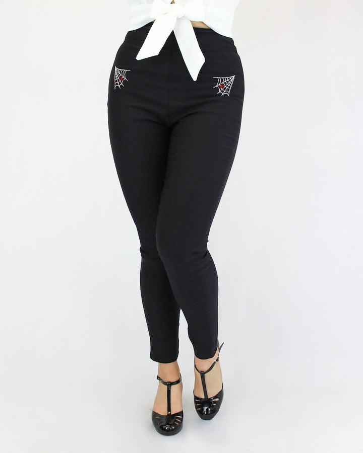High waisted cigarette pants