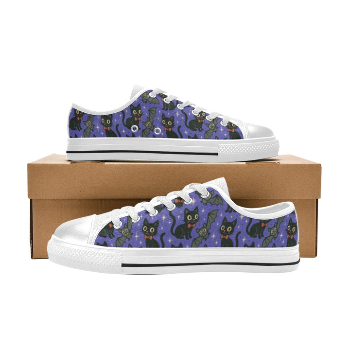 Spooky Cats n Bats Kids Sneakers