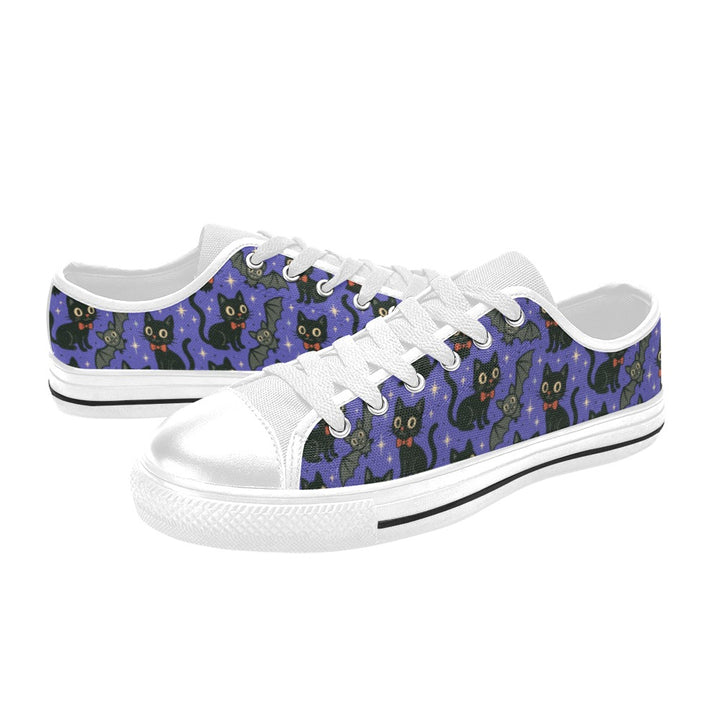 Spooky Cats n Bats Kids Sneakers