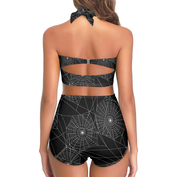 Mindy Morbs Spiderweb Glamour High-Waisted Bikini
