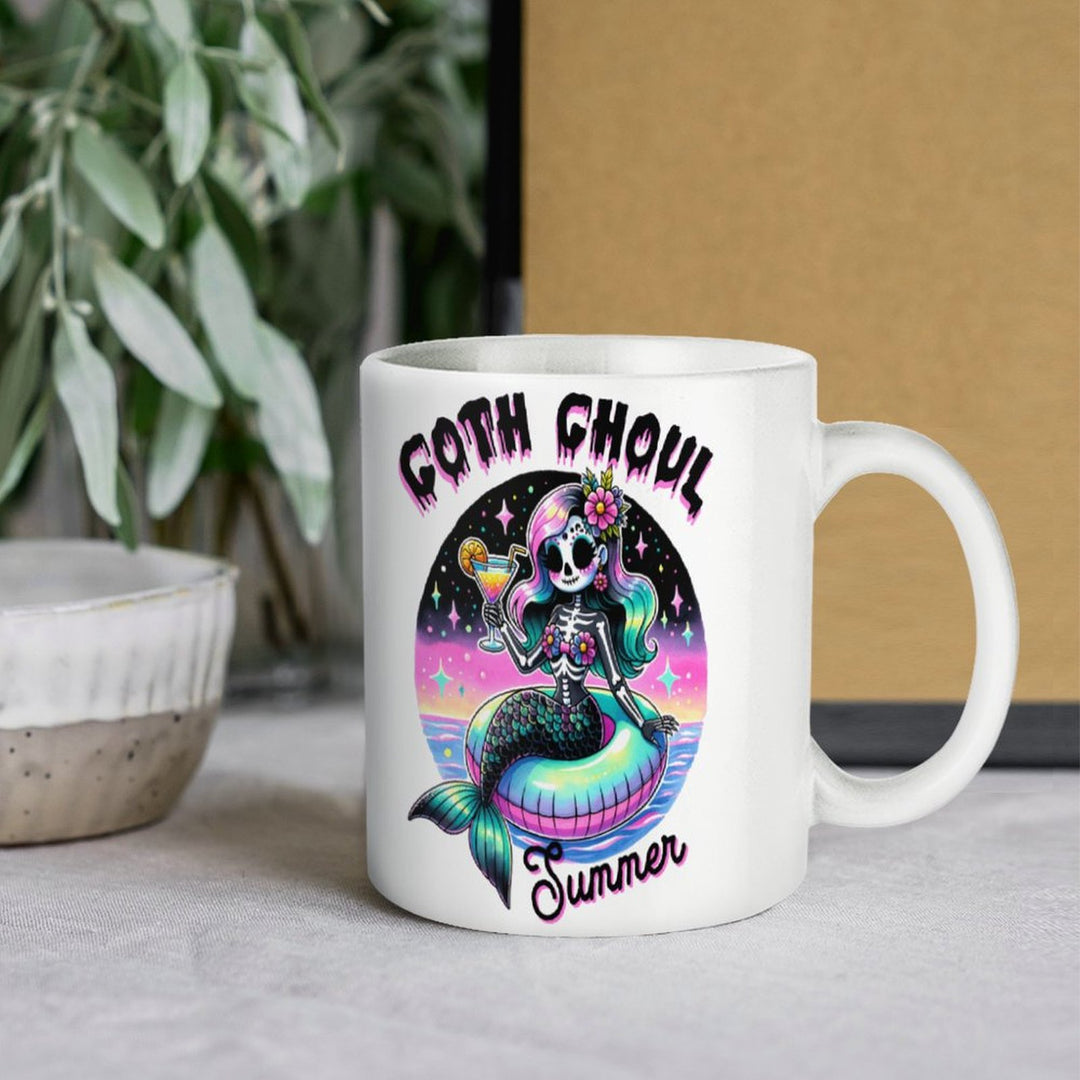 Goth Ghoul Summer White Mug
