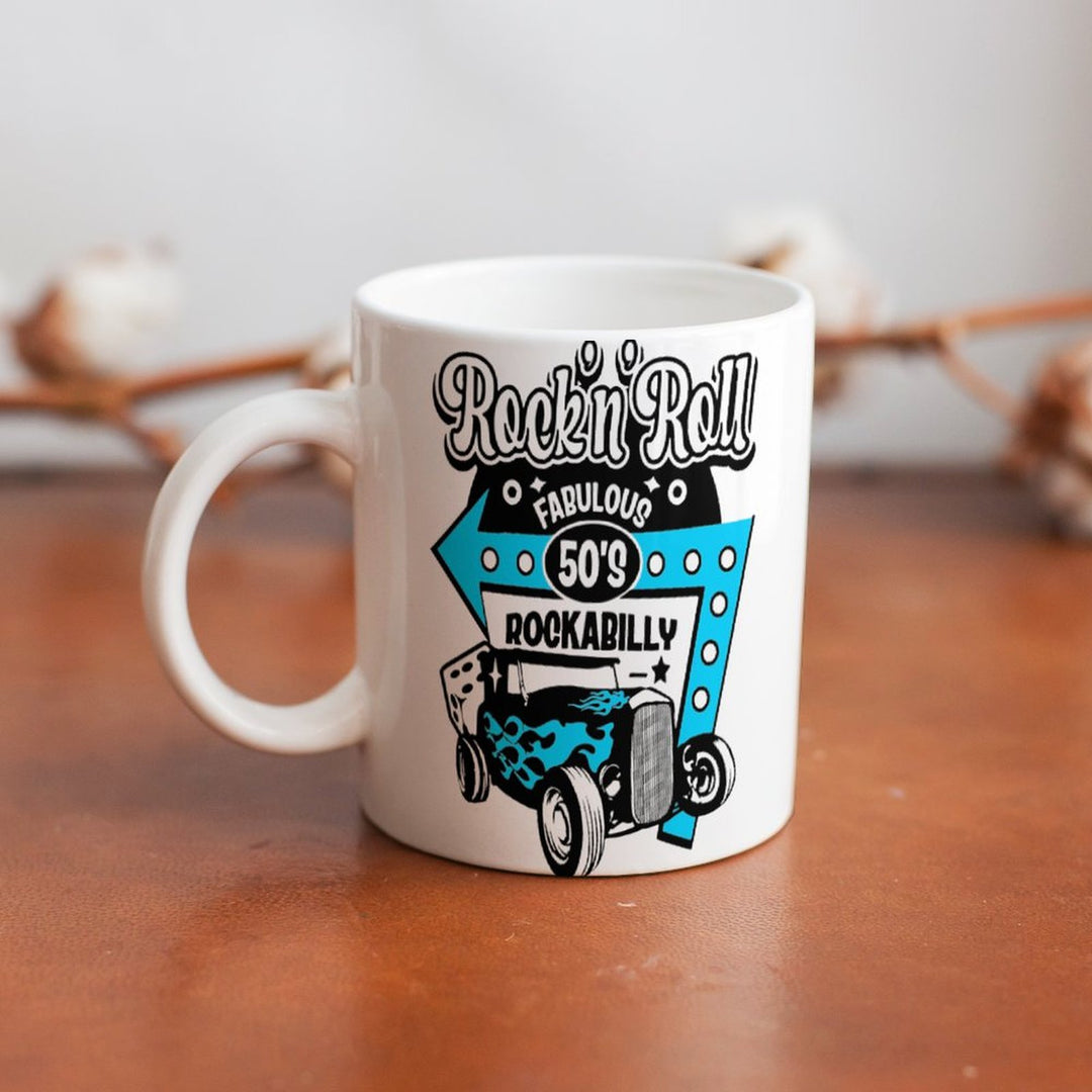 Fabulous 50's Rock n Roll White Mug