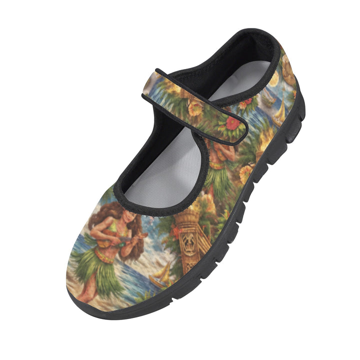 Moonlight at the Tiki Bar Mary Jane Barefoot Comfort Shoes – Wide Fit & Orthotic Friendly