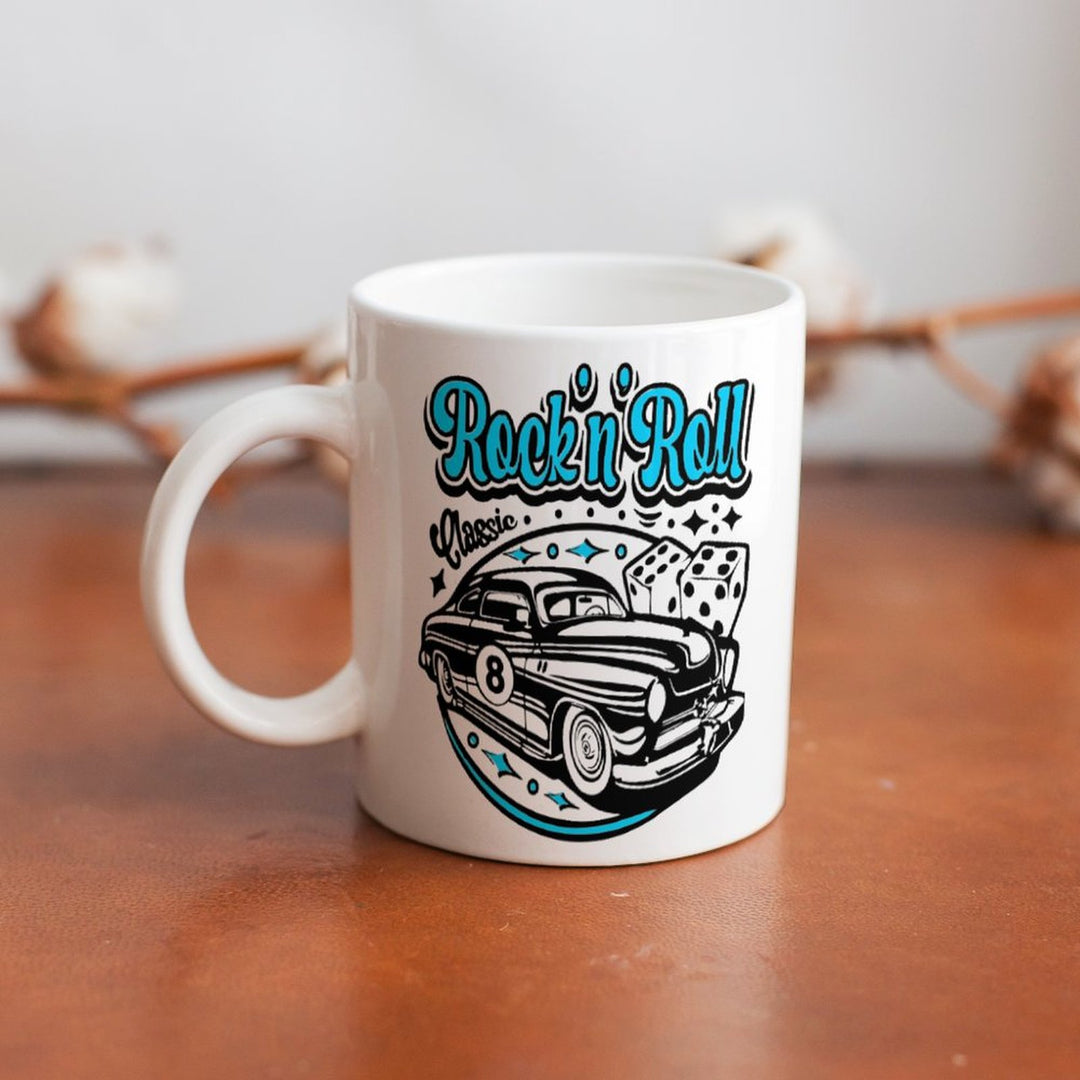 Rock n Roll Classic White Mug