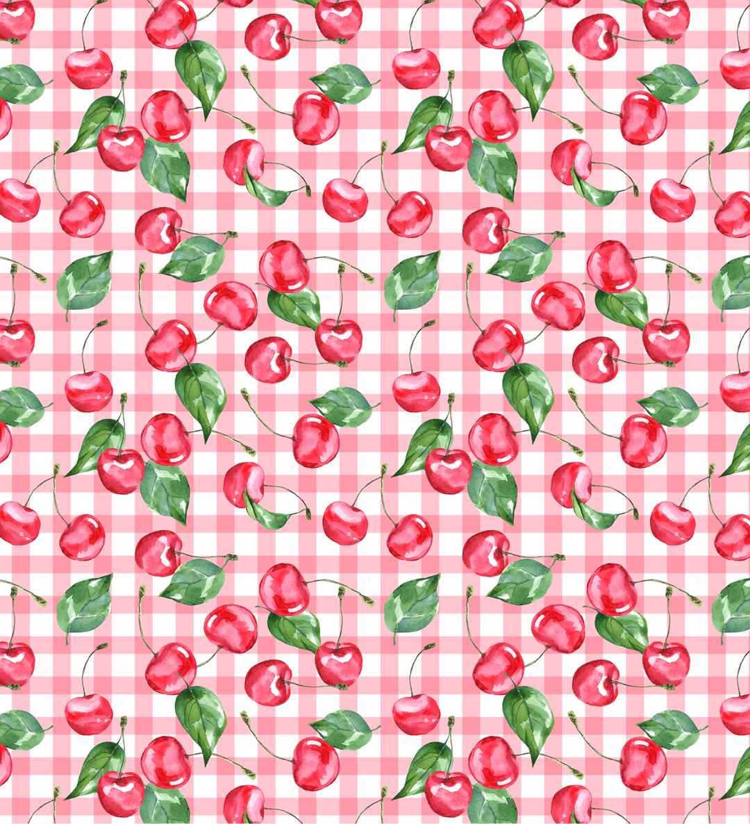 Cherry Bomb Gingham High-Waisted Bikini