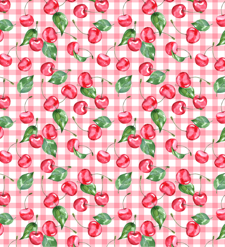 Cherry Bomb Gingham High-Waisted Bikini