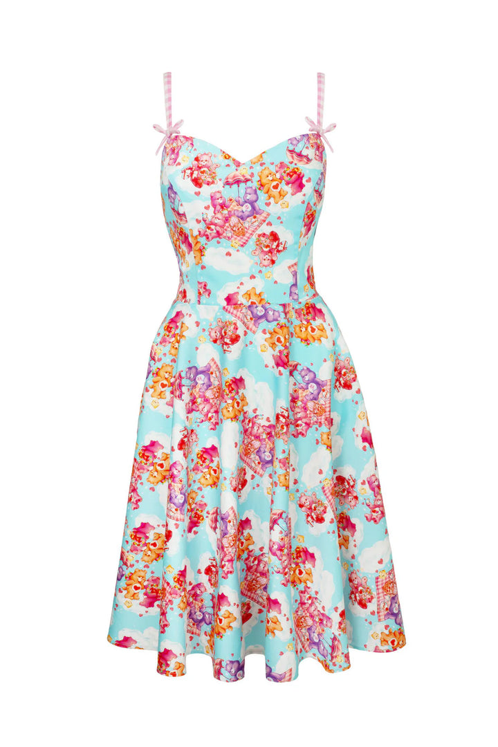 Hell Bunny x Care Bears™ Picnic Bear Midi Dress