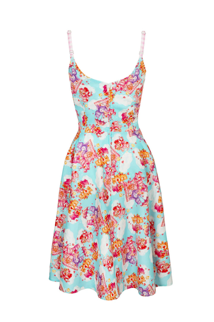 Hell Bunny x Care Bears™ Picnic Bear Midi Dress