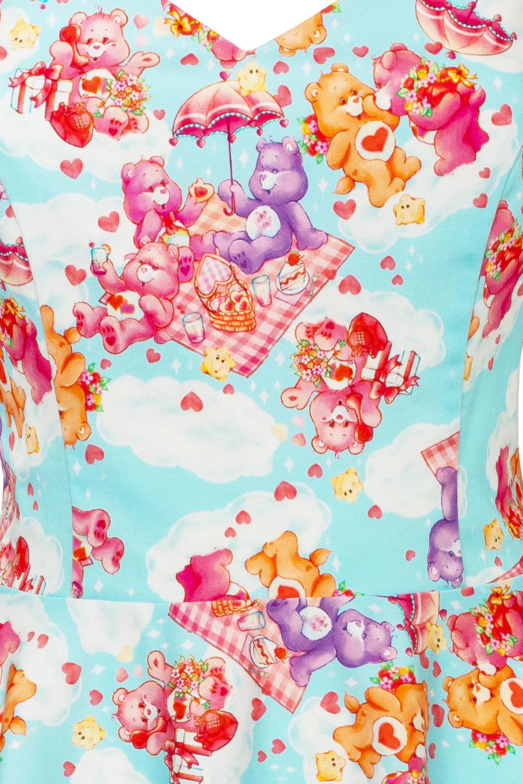 Hell Bunny x Care Bears™ Picnic Bear Midi Dress
