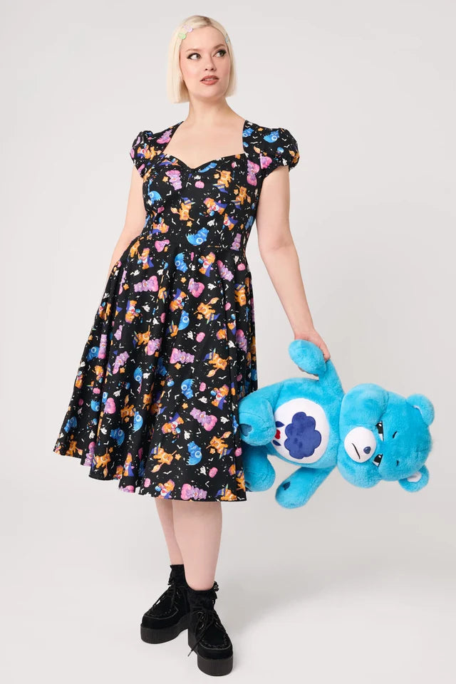 Hell Bunny Trick Or Sweet Care Bears 50s Halloween Dress
