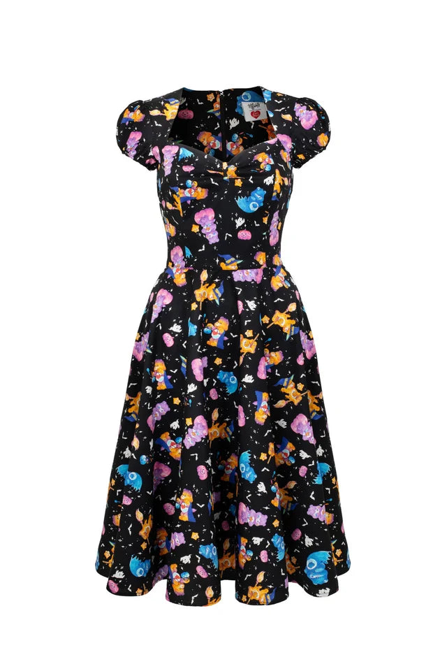 Hell Bunny Trick Or Sweet Care Bears 50s Halloween Dress