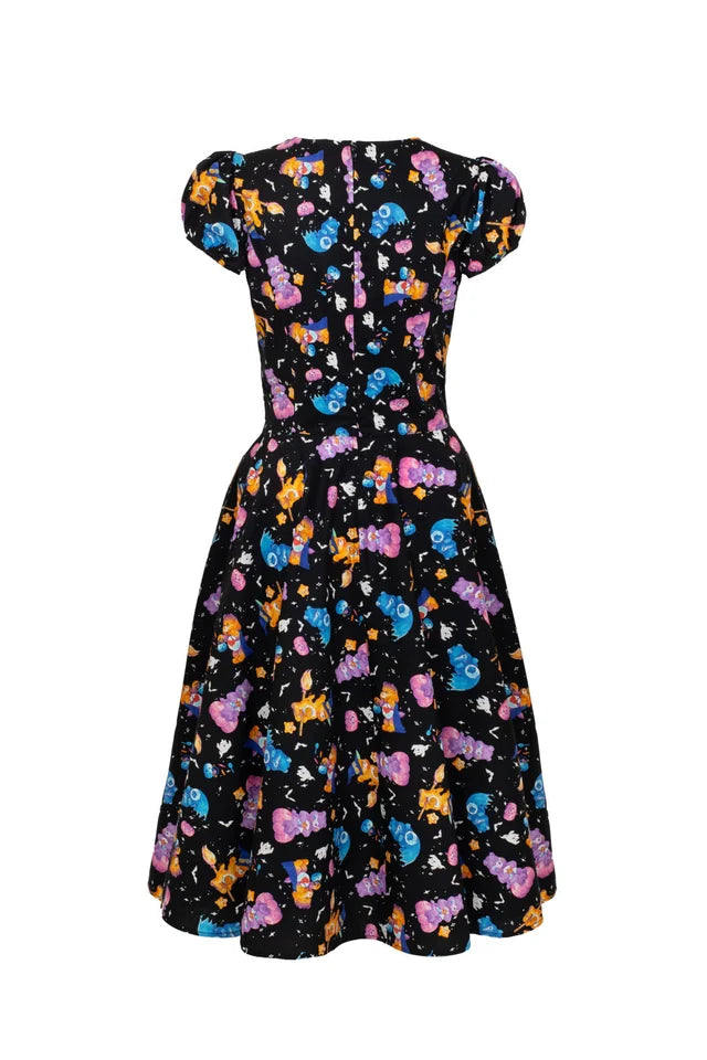 Hell Bunny Trick Or Sweet Care Bears 50s Halloween Dress