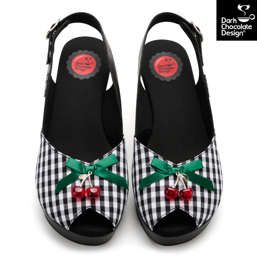 Hot Chocolate Design Cherry Trouble Wedge Sandals