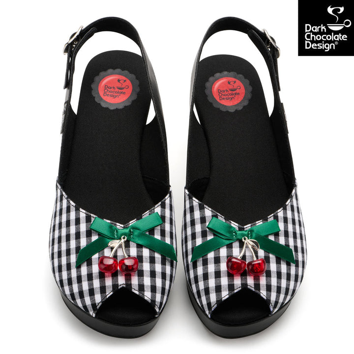 Hot Chocolate Design Cherry Trouble Wedge Sandals