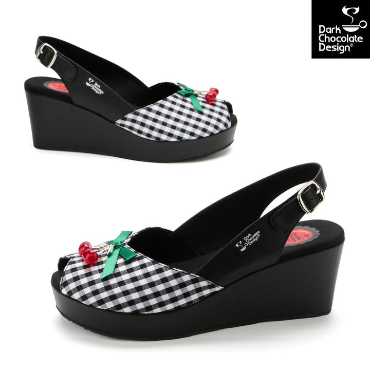 Hot Chocolate Design Cherry Trouble Wedge Sandals