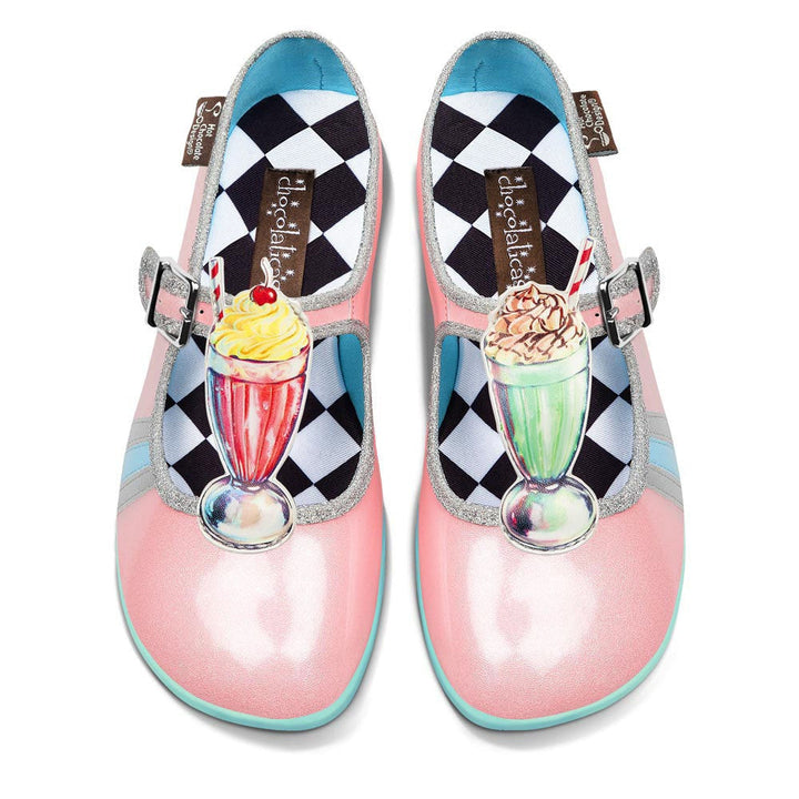 Hot Chocolate Design Diner MJ SIZE12/42 ONLY - PLEASE READ DESCRIPTION featuring glitter finish and ice cream decorations.