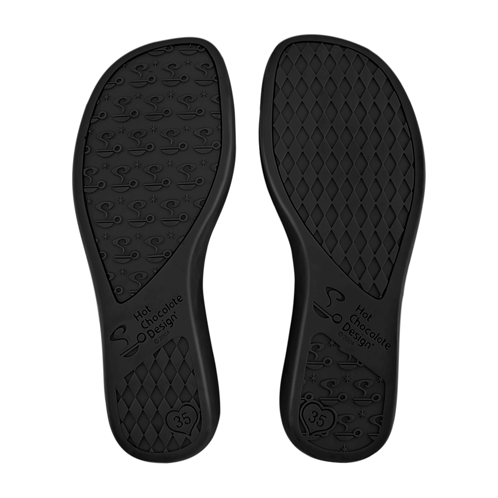 Hot Chocolate Design - Sugar Skull shoe insoles with branded logo and textured grip pattern.