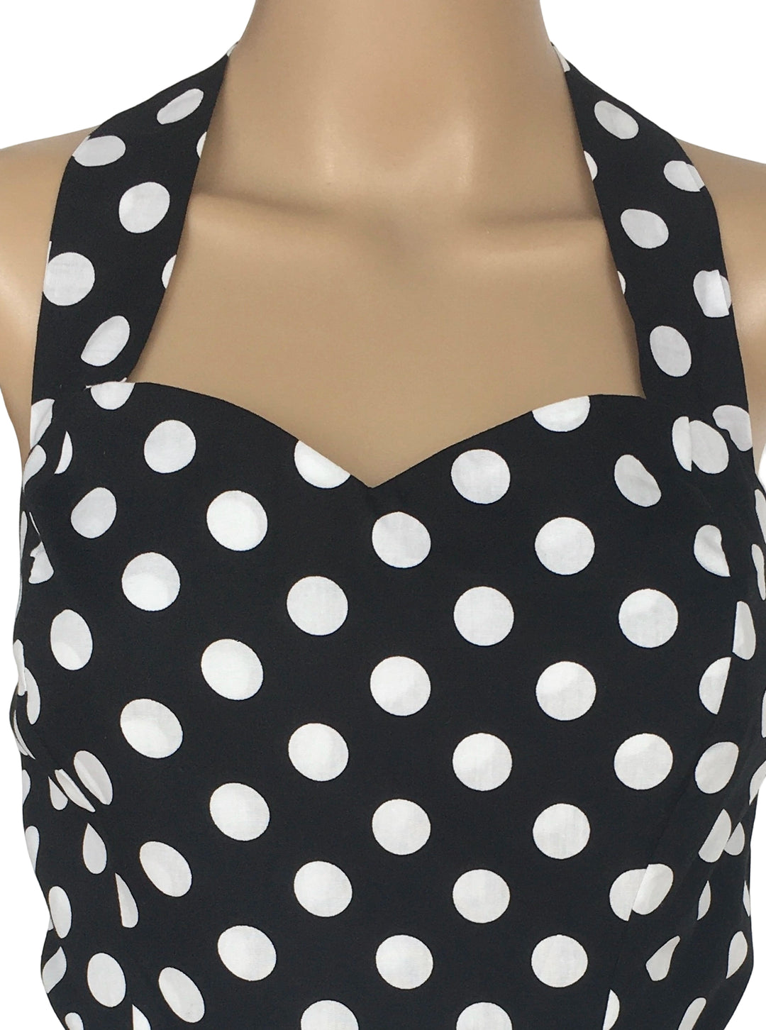 Black Polkadot Rockabilly Swing Dresses