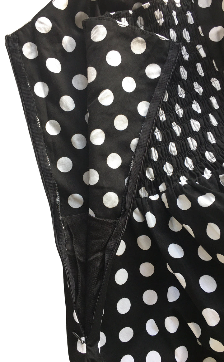 Black Polkadot Rockabilly Swing Dresses