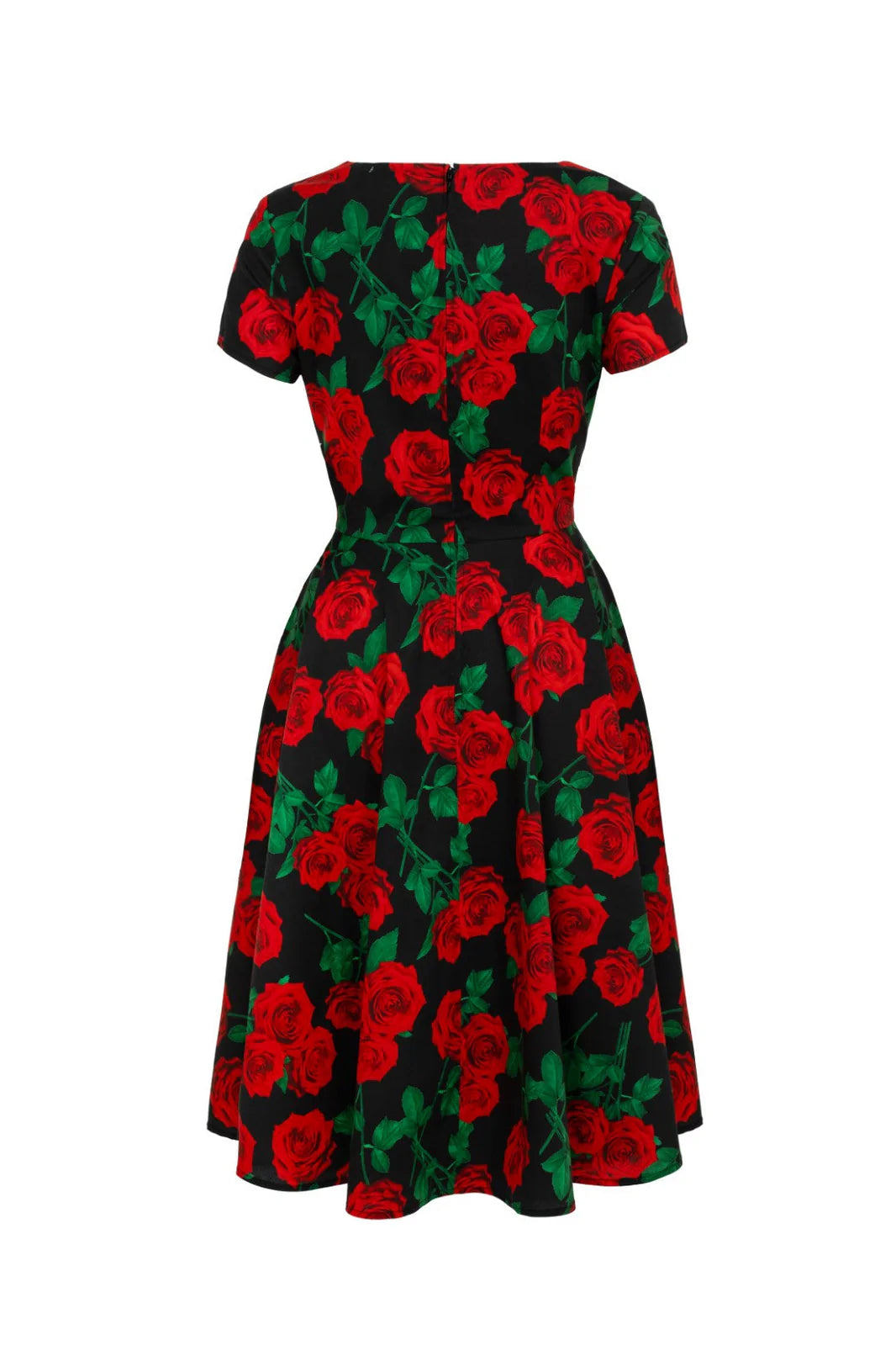 Hell Bunny Dolce Vita Red Rose 50s Dress