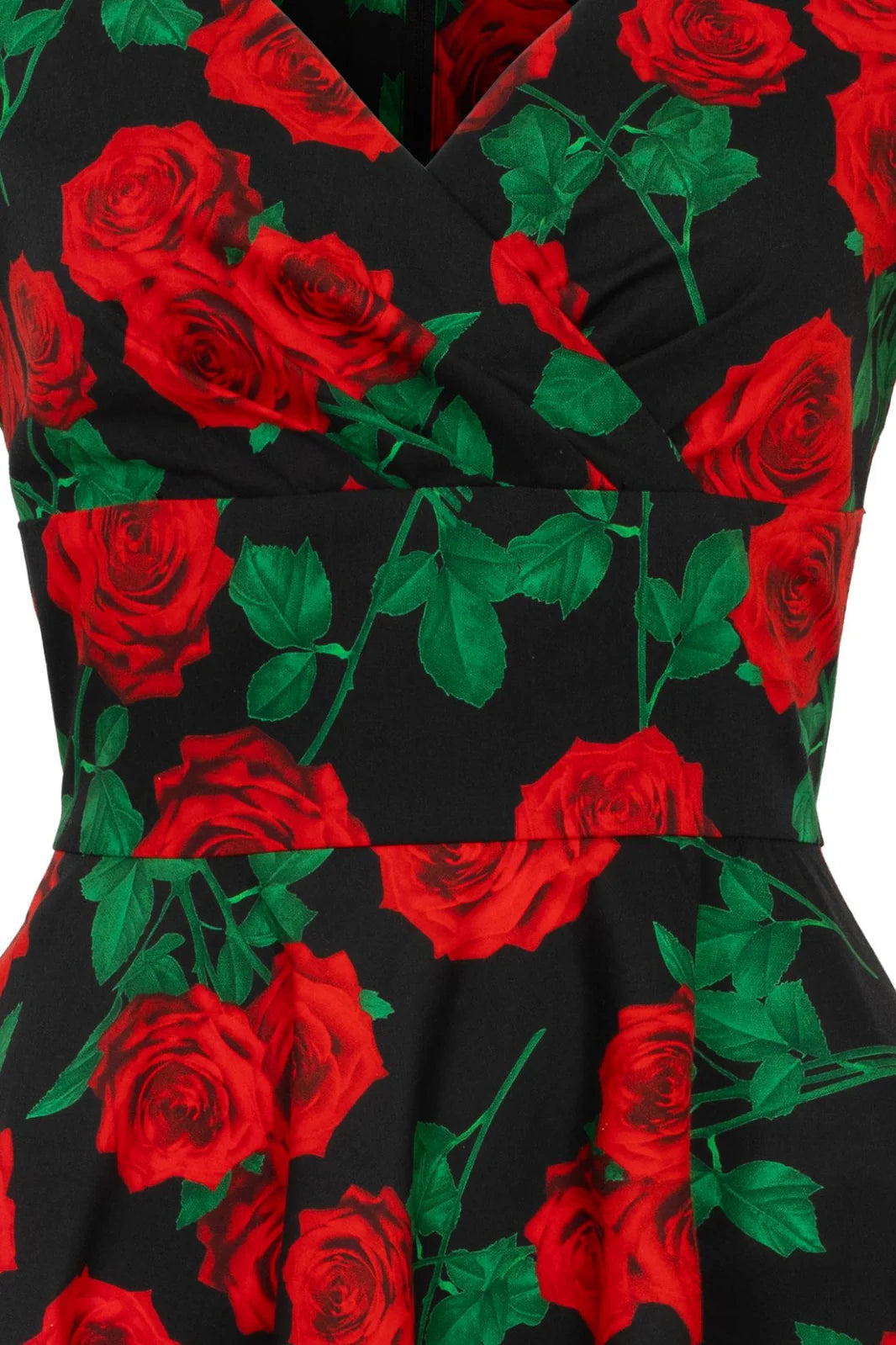 Hell Bunny Dolce Vita Red Rose 50s Dress
