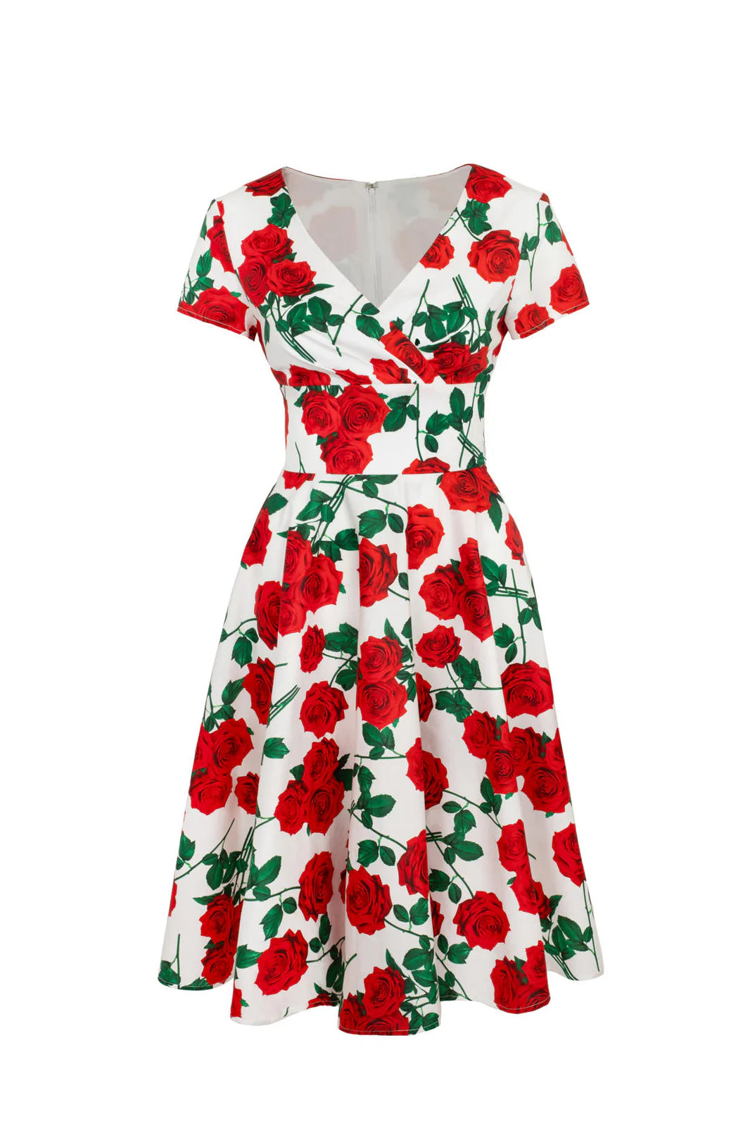 Robe Hell Bunny Dolce Vita Red Rose années 50