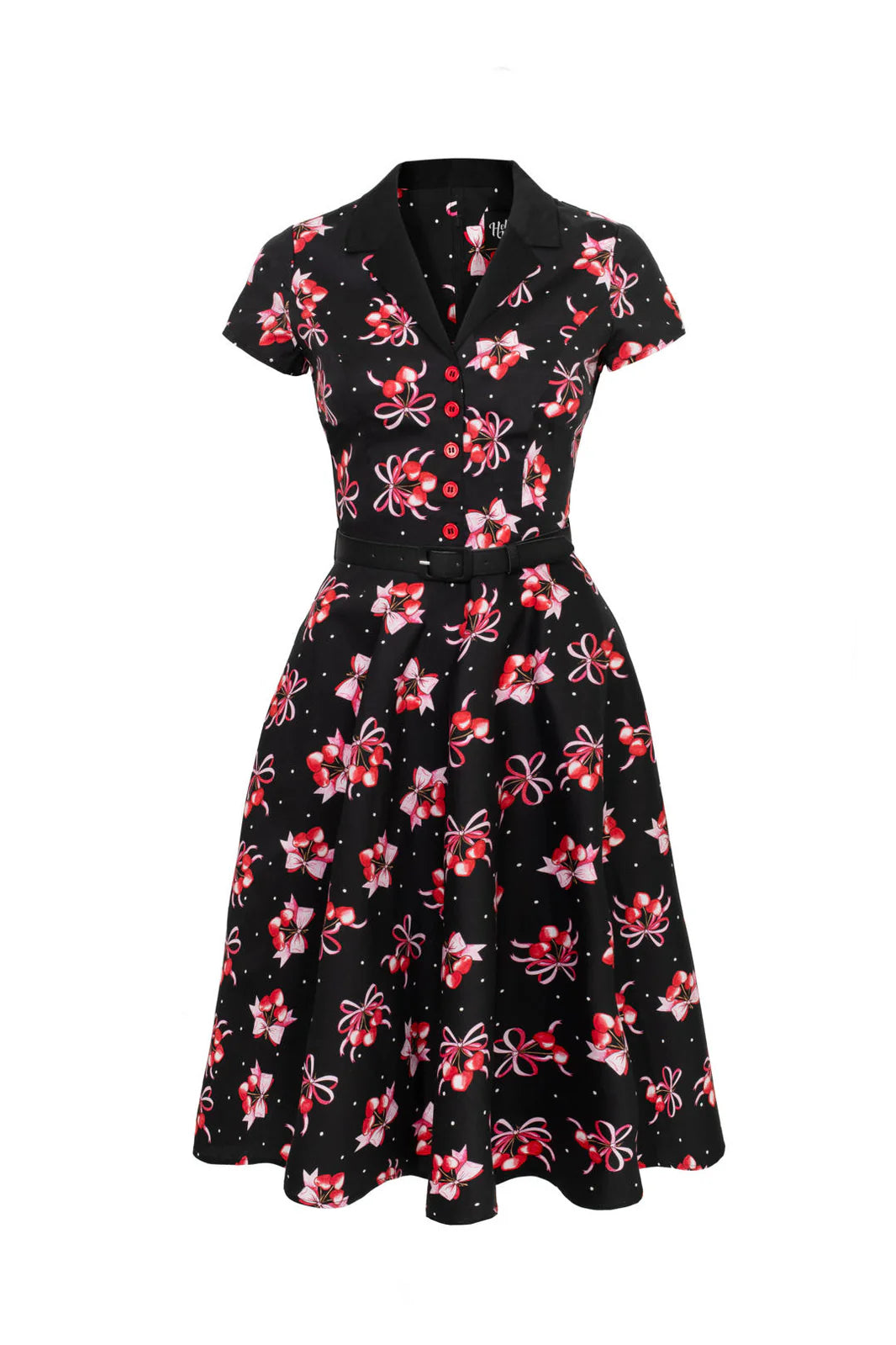 Hell Bunny Cherilyn Cherry Bow 50s Dress