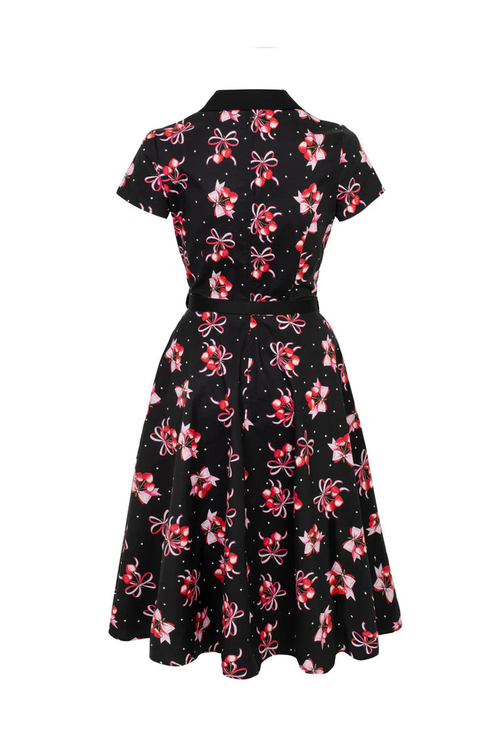 Hell Bunny Cherilyn Cherry Bow 50s Dress