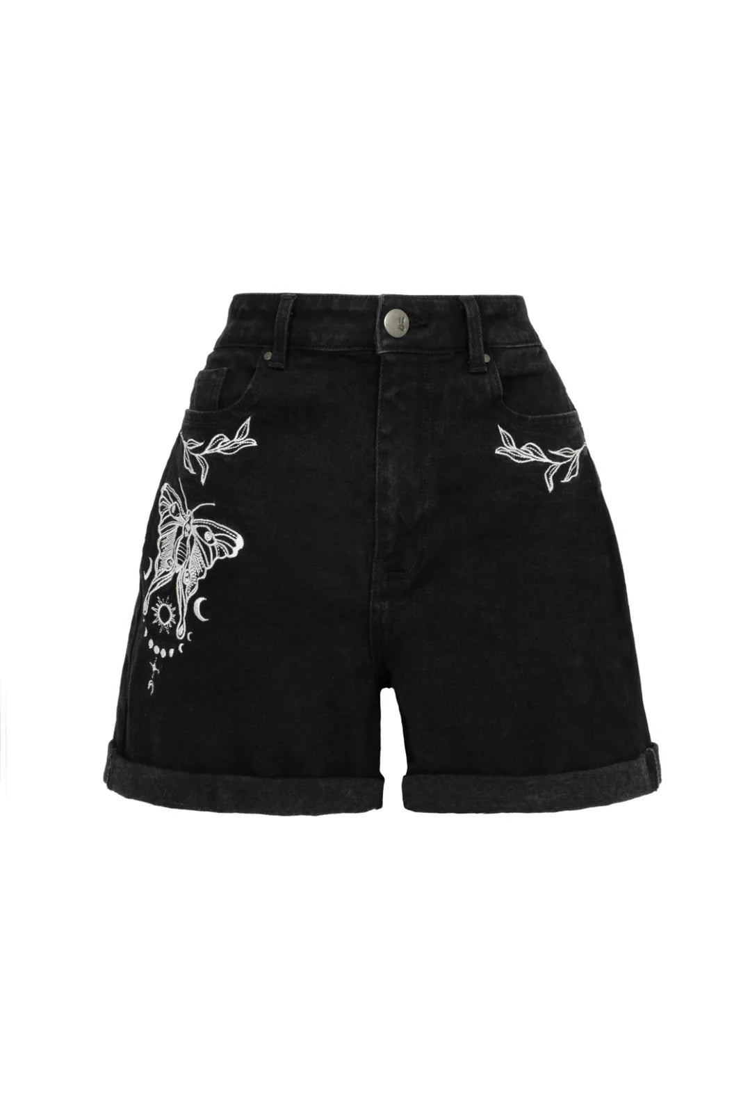 Short en jean Hell Bunny Metamorphosis Moth