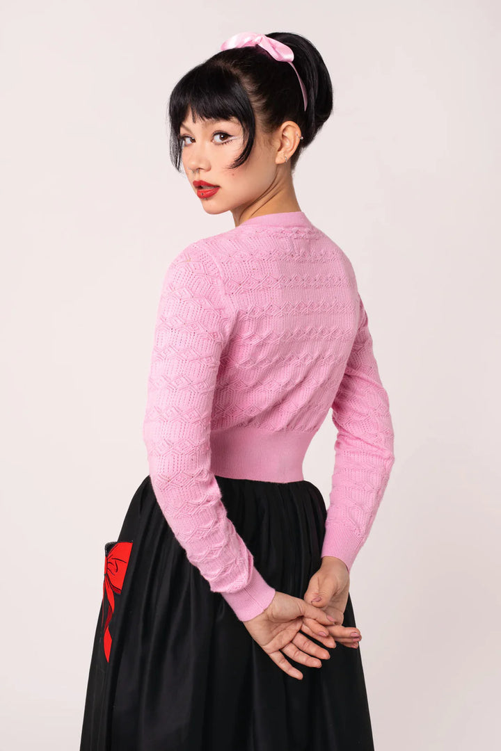 Hell Bunny Lucie Heart Bow Cardigan