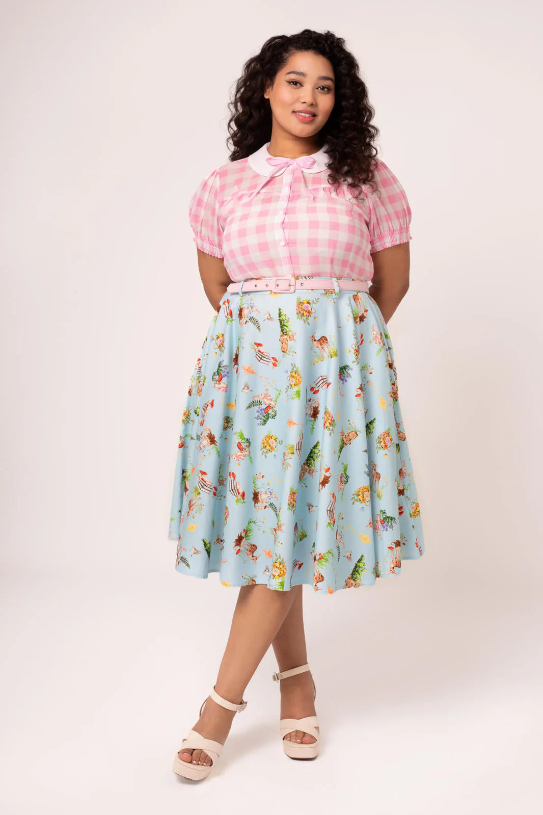 Chemisier Hell Bunny Cindy en Vichy Rose