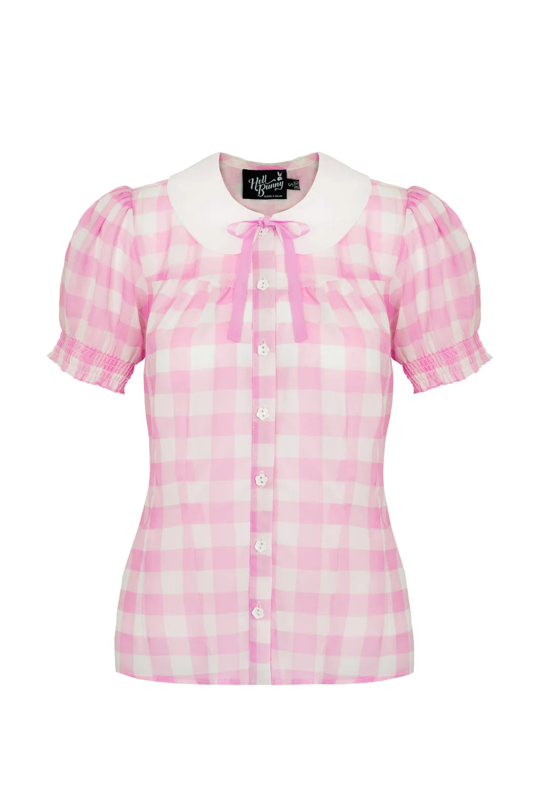 Chemisier Hell Bunny Cindy en Vichy Rose