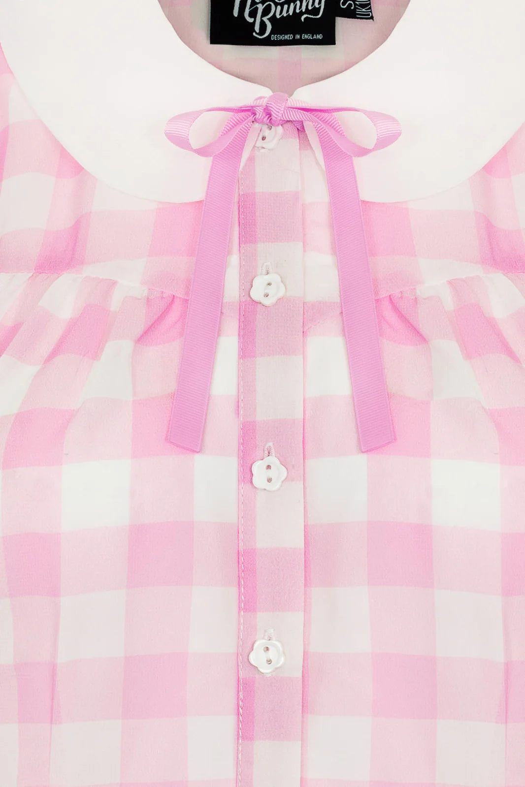 Chemisier Hell Bunny Cindy en Vichy Rose