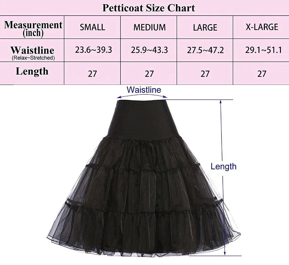 Black Petticoat 65cm