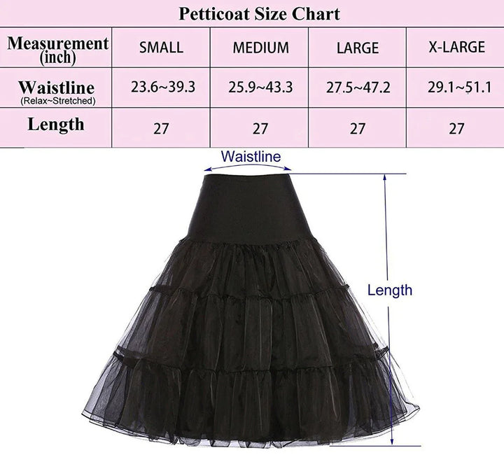 Black Petticoat 65cm