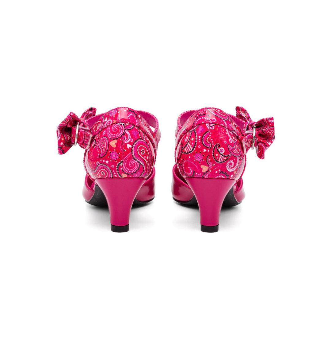 SugarPop Delirious Pink Kitten Heel Shoes