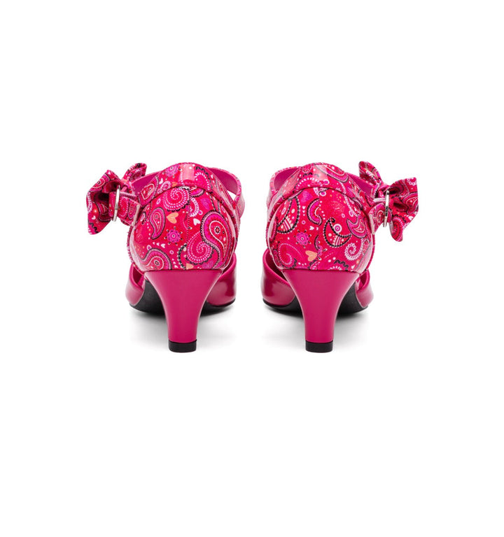 SugarPop Delirious Pink Kitten Heel Shoes