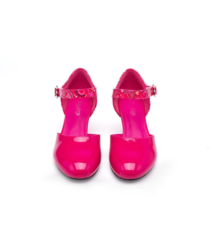 SugarPop Delirious Pink Kitten Heel Shoes