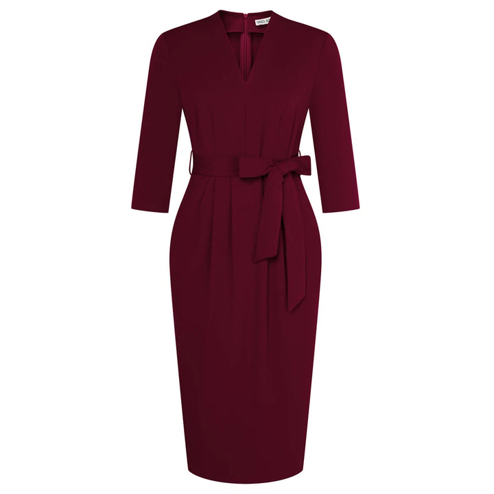 Yvonne 3/4 Sleeve Pencil Dress