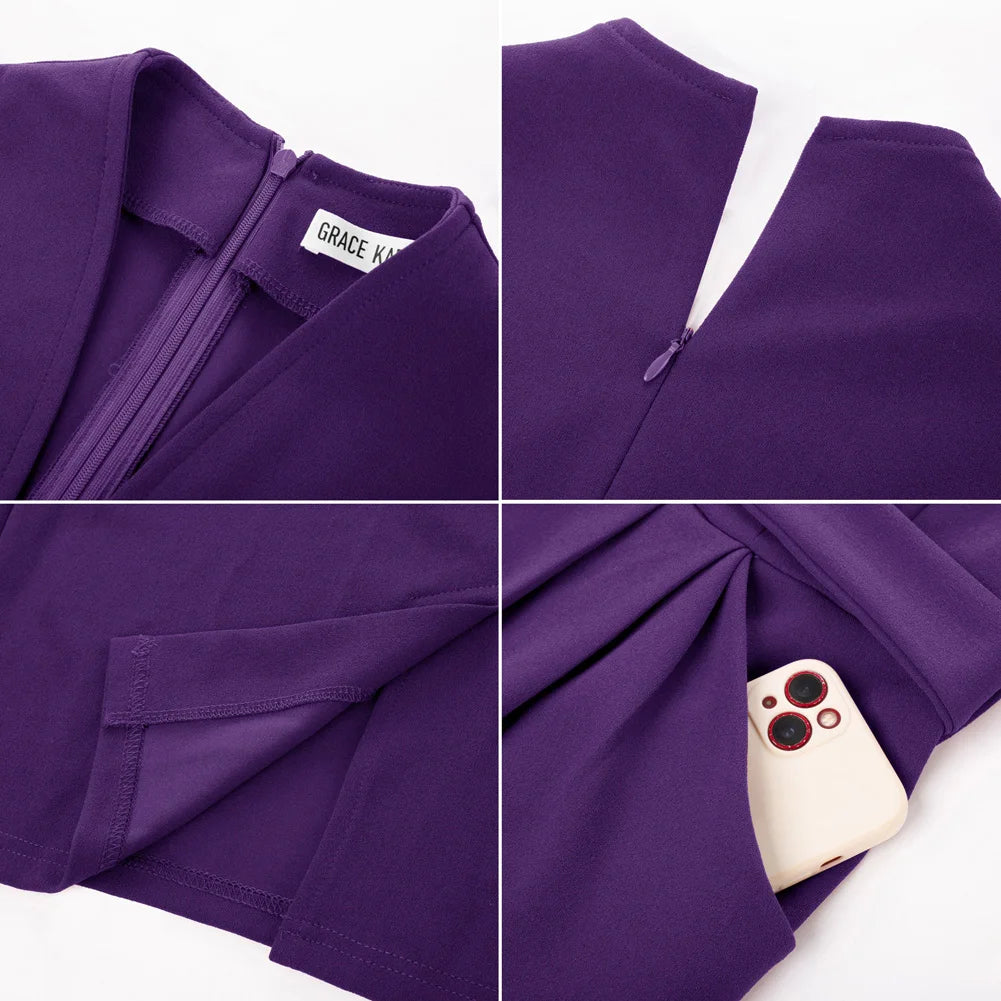 Yvonne 3/4 Sleeve Pencil Dress