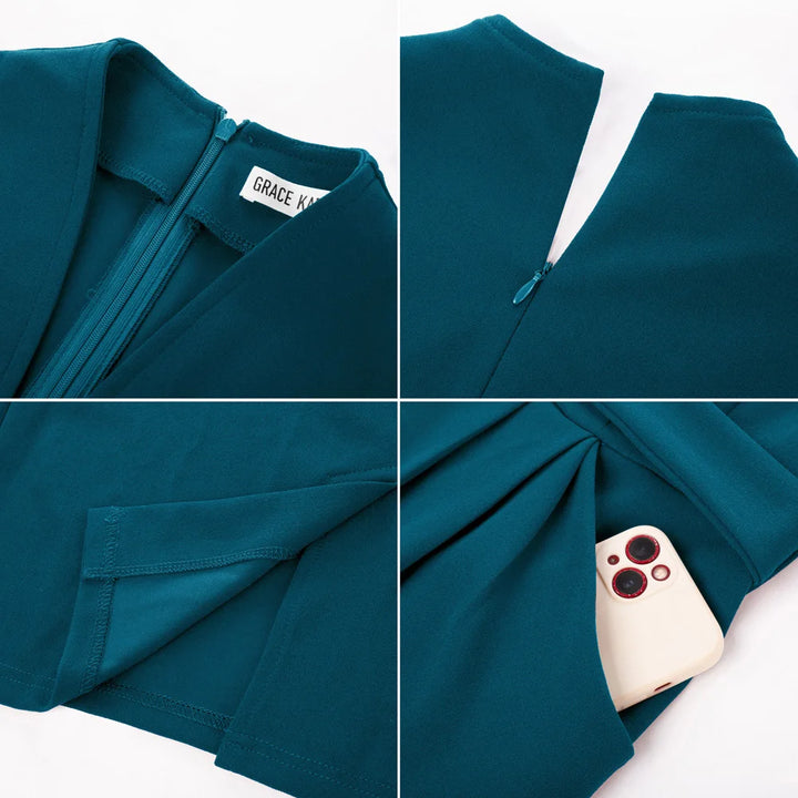 Yvonne 3/4 Sleeve Pencil Dress