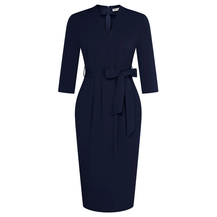Yvonne 3/4 Sleeve Pencil Dress