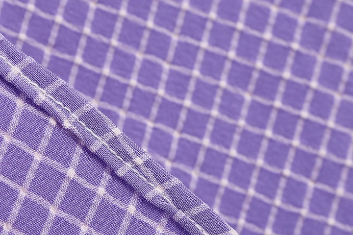 Vintage Lavender Halter Swing Dress with Pockets