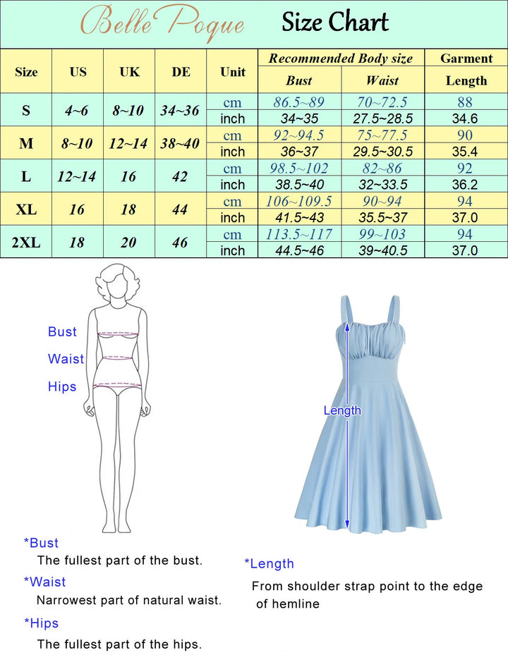 Vintage Ruched Summer A-Line Midi Dress