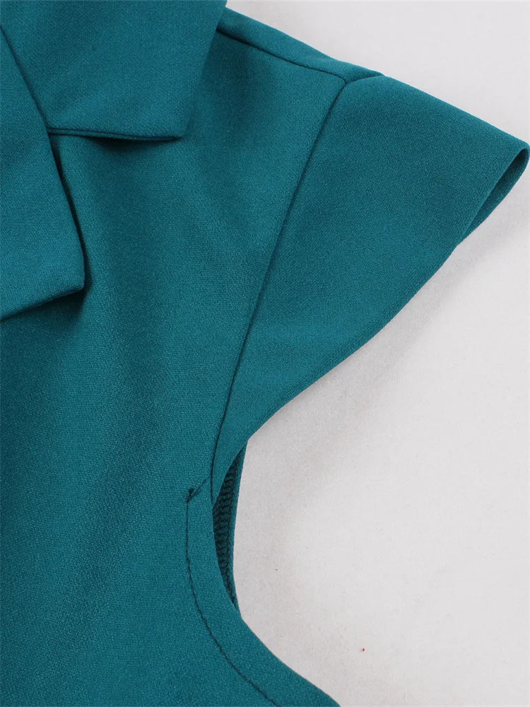 Vintage Teal Swing Dress