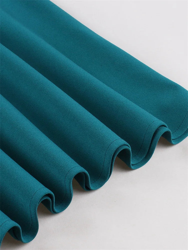 Vintage Teal Swing Dress