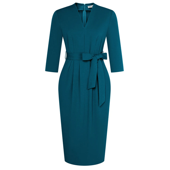 Yvonne 3/4 Sleeve Pencil Dress