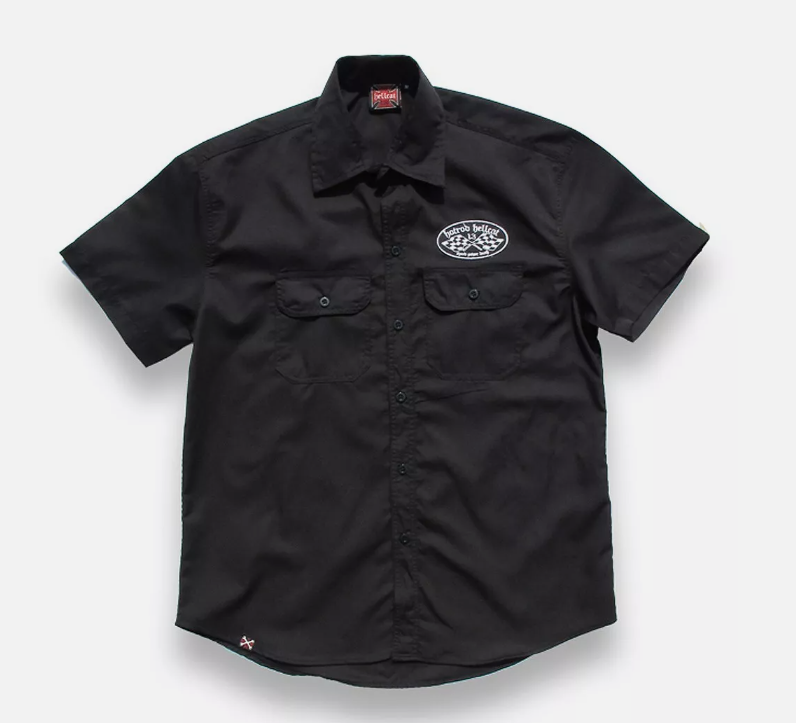 HOTROD HELLCAT BUTTON UP WORK SHIRT SPEED KING