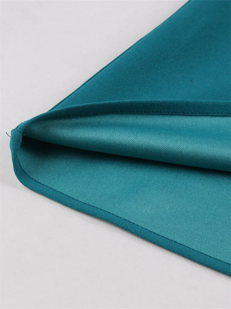 Vintage Teal Swing Dress