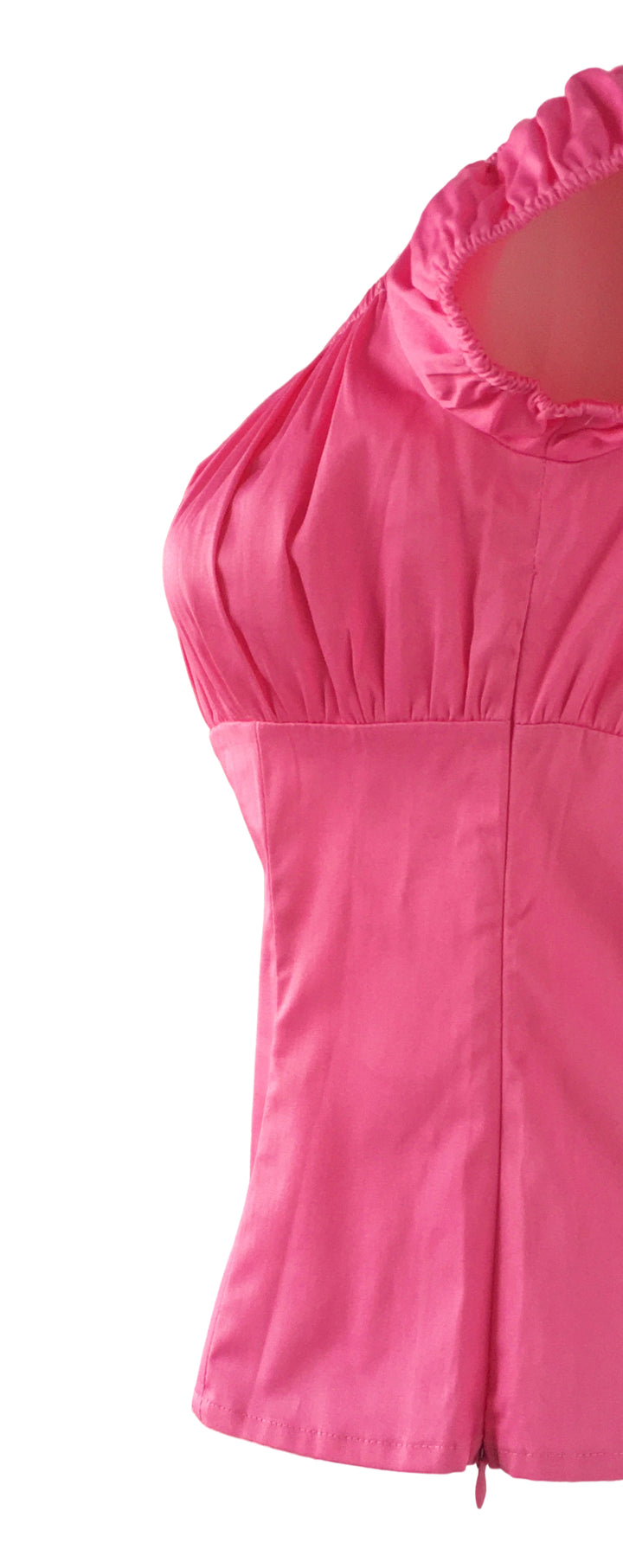 Pink Retro Peasant Style Top